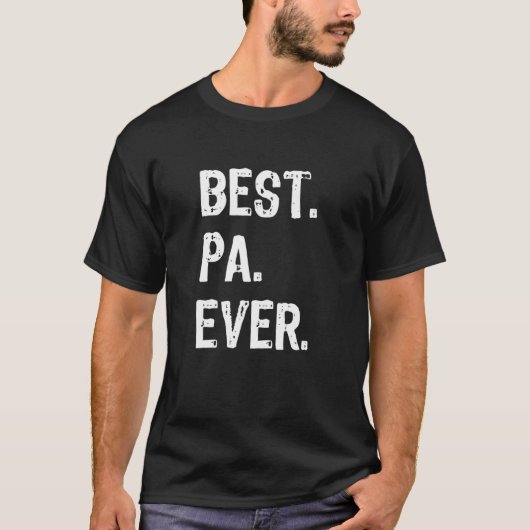 Best Pa je Funny Cool T-Shirt (Vorderseite)