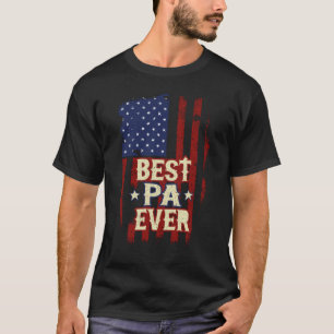 Best Pa je US Flag Grandpa Vathers Day Geschenk T-Shirt