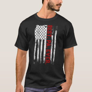 Best Pa je US-Flagge Vatertag Geschenk des amerika T-Shirt