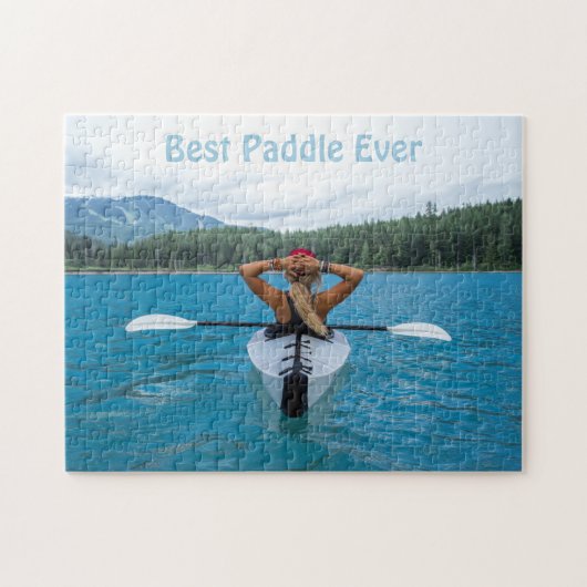 Best Paddle Ever Custom Foto Kayak Puzzle (Horizontal)