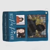 Best PaPa alle drei Foto Golfhandtuch (Horizontal)