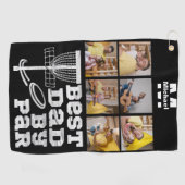 Best Papa by Par Disc Golf frisbee Custom 6 Foto Golfhandtuch (Horizontal)
