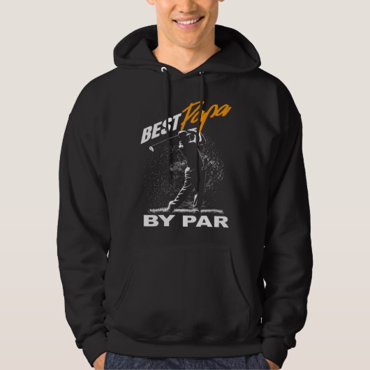 best papa by par  fathers day golf  Golfing Hoodie (Vorderseite)