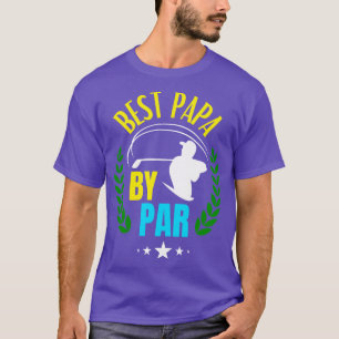Best Papa By Par Golf Pater Golfplatz Vater T-Shirt