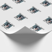 Best Papa by Par Hund Haustier Foto modern einfach Geschenkpapier (Ecke)