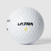 Best Papa by Par Hund Haustier Foto modern einfach Golfball (Logo)