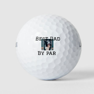 Best Papa by Par Hund Haustier Foto modern einfach Golfball
