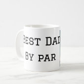 Best Papa by Par Hund Haustier Foto modern einfach Kaffeetasse (Vorderseite Links)