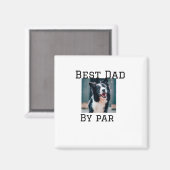 Best Papa by Par Hund Haustier Foto modern einfach Magnet (Vorderseite/Rückseite)