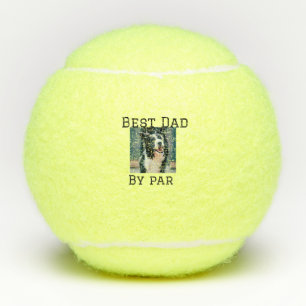 Best Papa by Par Hund Haustier Foto modern einfach Tennisbälle