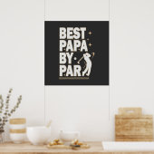 BEST PAPA BY PAR VATER DAY GOLF Design Poster (Küche)