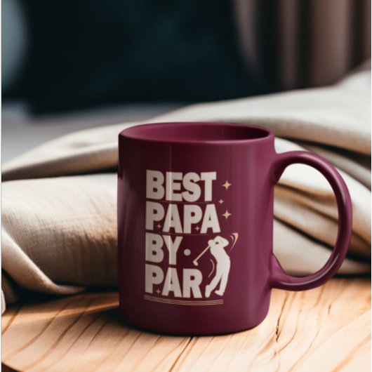 BEST PAPA BY PAR VATER DAY GOLF Design Zweifarbige Tasse
