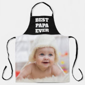 Best Papa Ever Baby Foto Vatertag Schürze (Vorderseite)