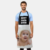 Best Papa Ever Baby Foto Vatertag Schürze (Getragen)