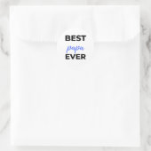 Best Papa Ever bl Runder Aufkleber (Tasche)