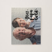 Best Papa Ever Custom Photo Gift From Grandchild Puzzle (Vertikal)