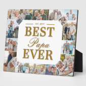 Best Papa Ever Father's Day Photo Frame Collage Fotoplatte (Seite)
