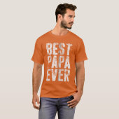Best Papa Ever Men Grandfather Fathers Day Zip gir T-Shirt (Vorne ganz)