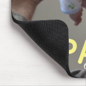 Best Papa Ever Modernes Script Foto Großa & Baby  Mousepad (Ecke)