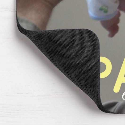 Best Papa Ever Modernes Script Foto Großa & Baby Mousepad (Ecke)