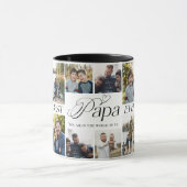 Best Papa Ever Personalized Photo Collage keepsake Tasse (Zentrum)