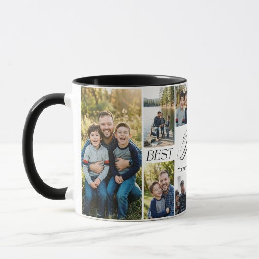 Best Papa Ever Personalized Photo Collage keepsake Tasse (Links)
