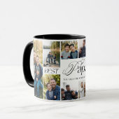 Best Papa Ever Personalized Photo Collage keepsake Tasse (Vorderseite Links)