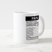 Best Papa je Green + Nutrition Facts, Jumbo-Tasse (Vorderseite Rechts)