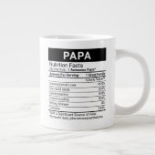 Best Papa je Green + Nutrition Facts, Jumbo-Tasse (Rechts)