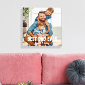 Best Papa jemals - Ein Foto-Skript für eine einfac Leinwanddruck (Insitu (Wohnzimmer))