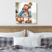 Best Papa jemals - Ein Foto-Skript für eine einfac Leinwanddruck (Insitu (Schlafzimmer))