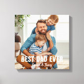 Best Papa jemals - Ein Foto-Skript für eine einfac Leinwanddruck (Vorderseite)