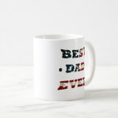 Best Papa jemals Happy Vathers Tag Geschenk Ideen Kaffeetasse (VorderseiteRechts)