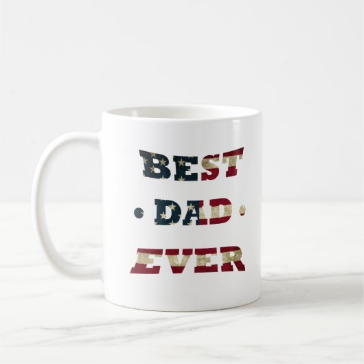 Best Papa jemals Happy Vathers Tag Geschenk Ideen Kaffeetasse (Links)