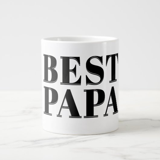 Best Papa Jumbo-Tasse (Vorderseite)