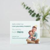 Best Papa Postkarte (Stehend Vorderseite)