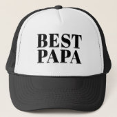 Best Papa Truckerkappe (Vorderseite)
