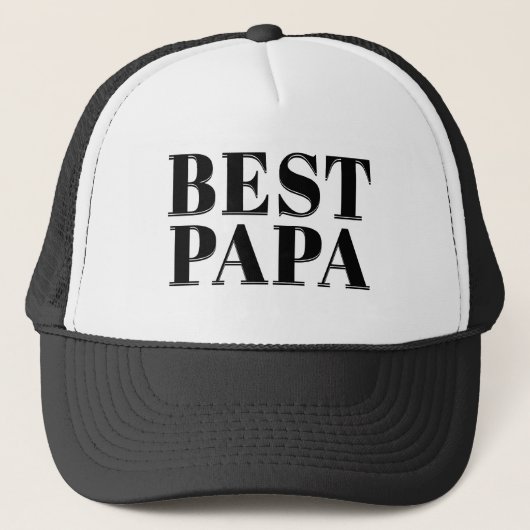 Best Papa Truckerkappe (Vorderseite)