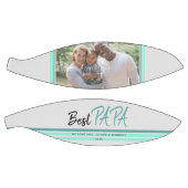 Best Papa Turquoise Modern Typografy Family Foto Basketball (Panele)