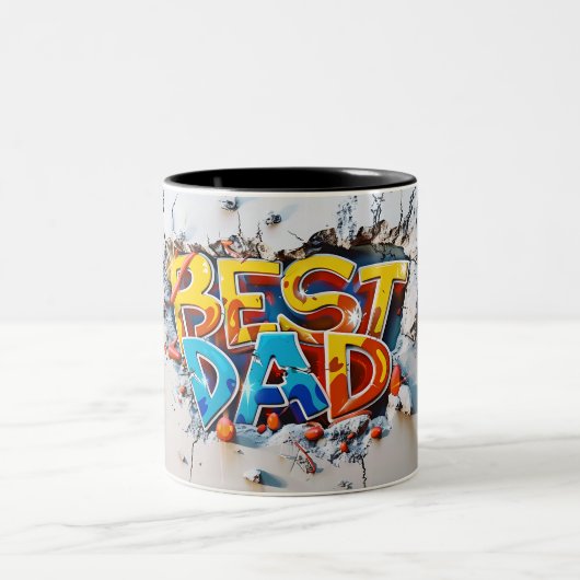 Best Papa Zweifarbige Tasse (Mittel)
