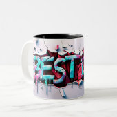 Best Papa Zweifarbige Tasse (Vorderseite Links)