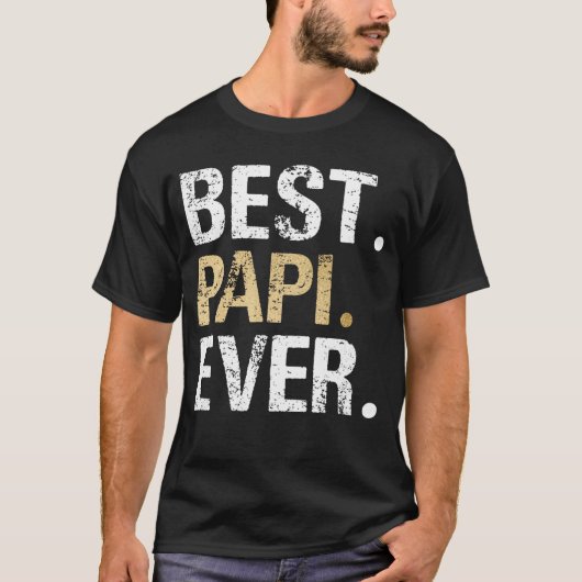 Best Papi Ever Grandfather Grandpa retro T-Shirt (Vorderseite)