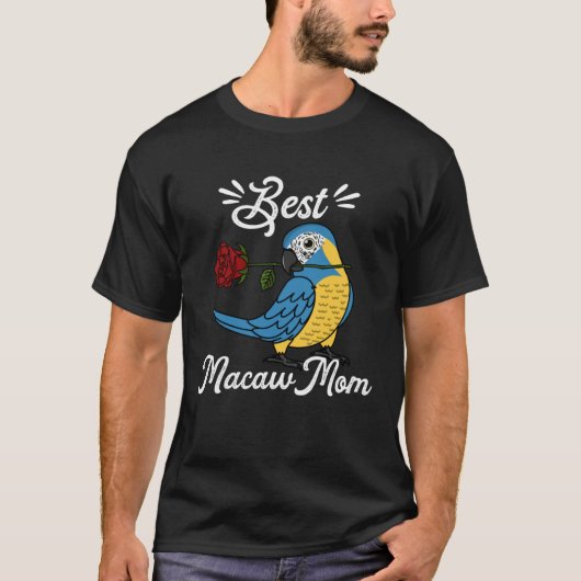 Best Parrot Mom I Blue throated Macaw T-Shirt (Vorderseite)