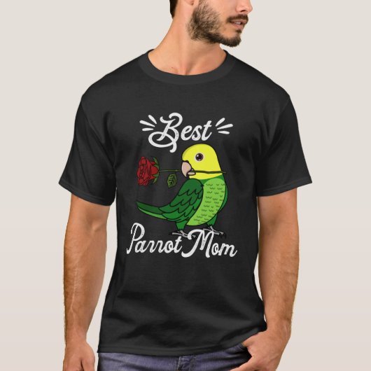 Best Parrot Mom I Double Yellow headed Amazon T-Shirt (Vorderseite)