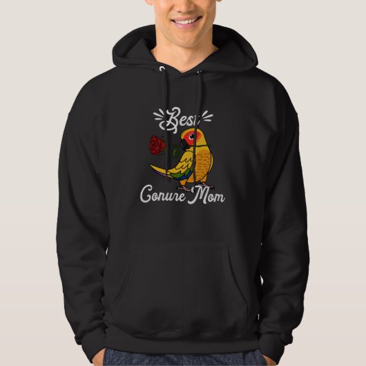 Best Parrot Mom I Sun Conure Hoodie (Vorderseite)