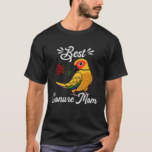 Best Parrot Mom I Sun Conure T-Shirt (Vorderseite)