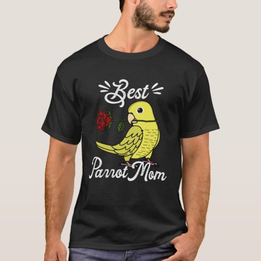 Best Parrot Mom I Yellow Parrotlet T-Shirt (Vorderseite)