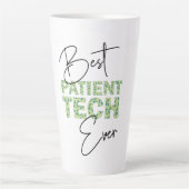 Best Patient Tech je Blumenblock und Skripttext Milchtasse (Vorderseite)