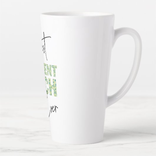 Best Patient Tech je Blumenblock und Skripttext Milchtasse (Rechts)