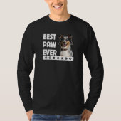 Best Paw Ever Aussie Dog Vater Australian Shepherd T-Shirt (Vorderseite)